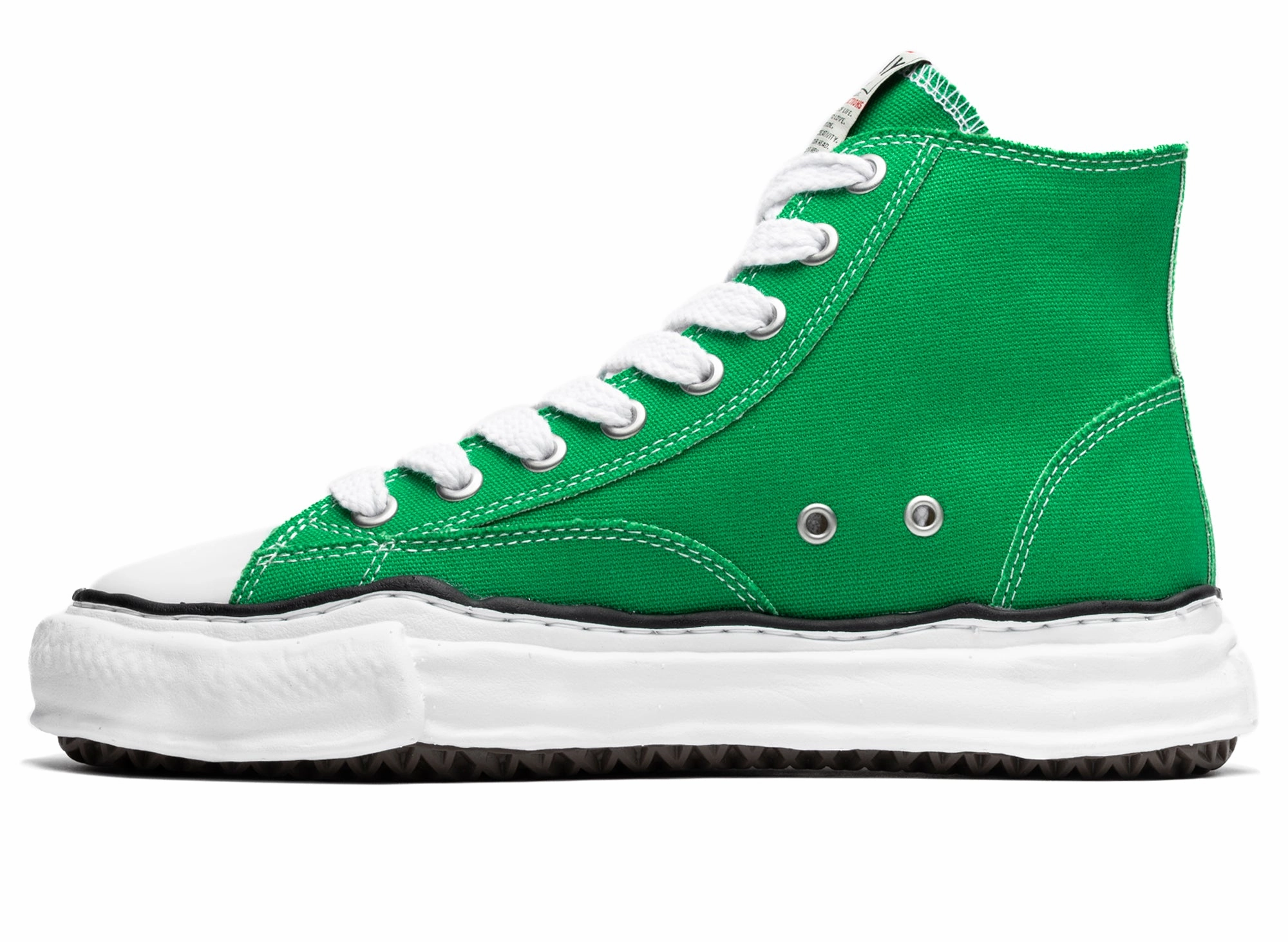 Style High Heel Shoes Maison Mihara Yasuhiro High Top Lace Up Sneaker in Green
