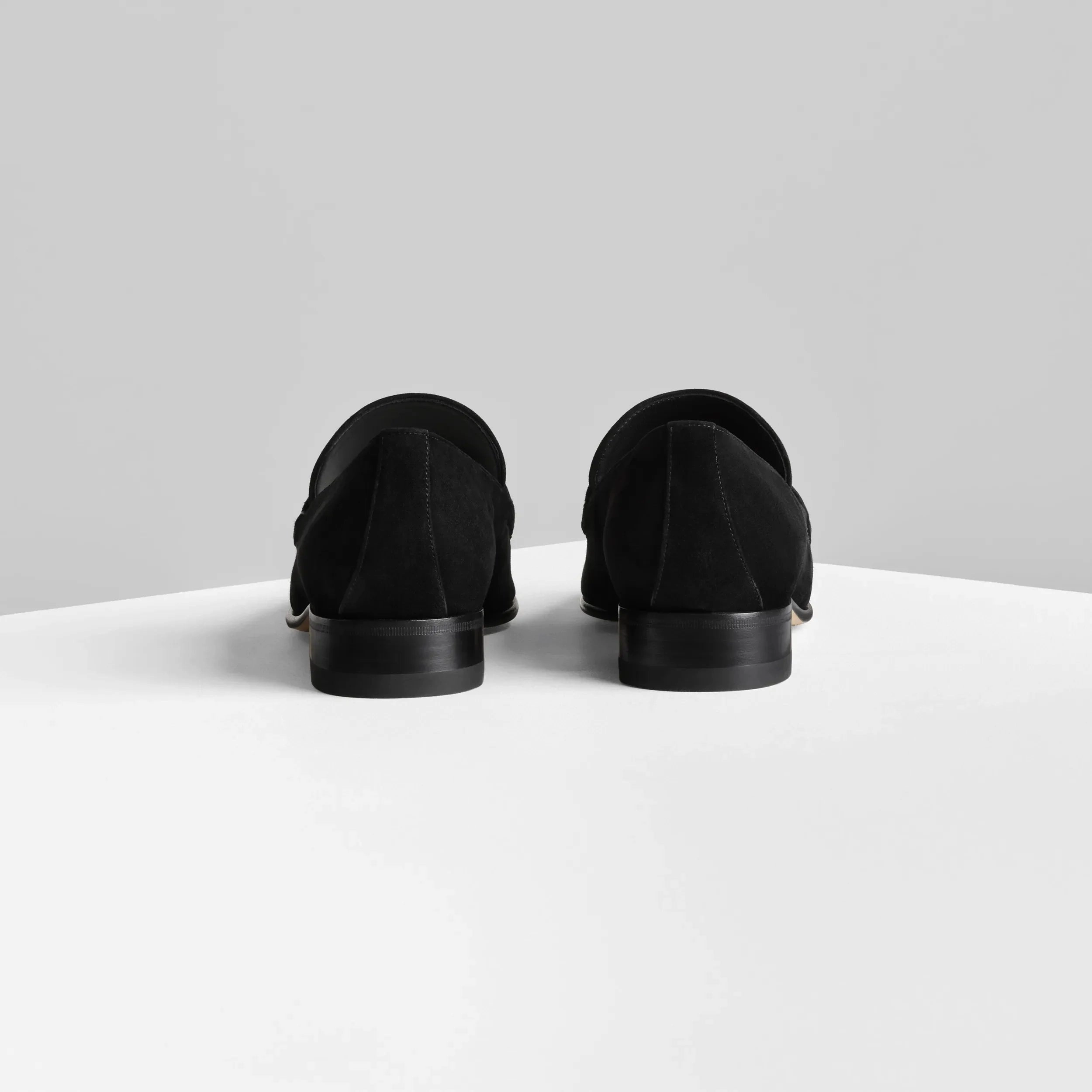 Suit Tassel Loafers MAN'S LOAFER | black suede leather