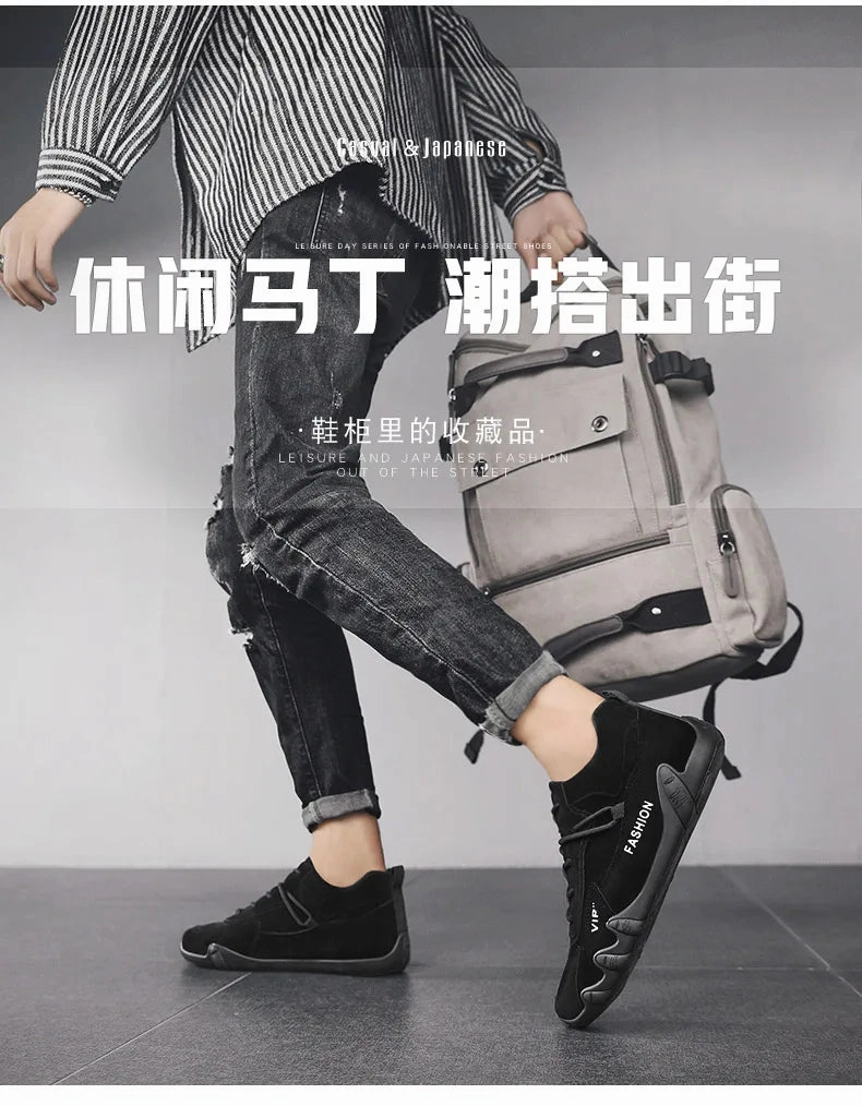 Men's outdoor sports hiking shoes four season new anti slip comfort work shoes fashion youth casual trendy shoes male's sneakers Minimalist Hiking Shoes Waterproof