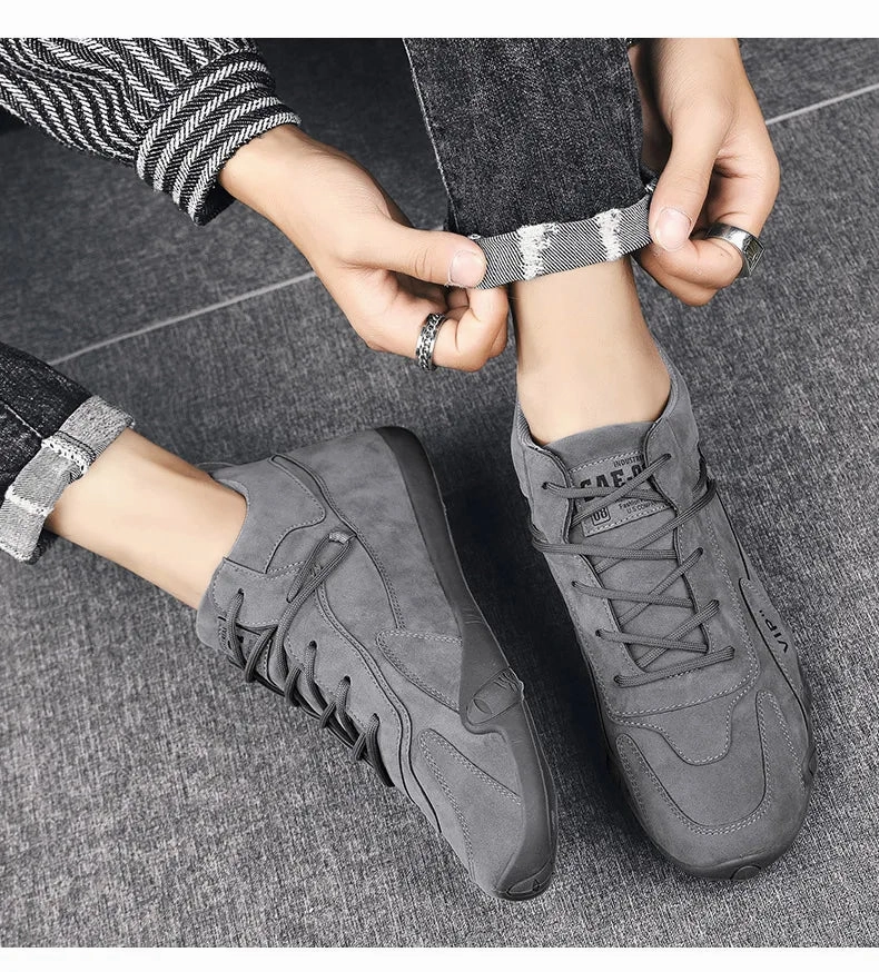 Men's outdoor sports hiking shoes four season new anti slip comfort work shoes fashion youth casual trendy shoes male's sneakers Hiking Shoes Bass Pro