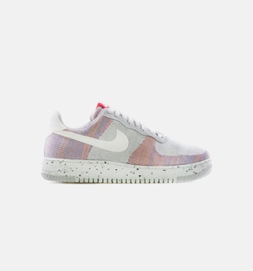 Air Force 1 Crater FlyKnit Mens Lifestyle Shoe - Wolf Grey/Pure Platinum/Gym Red/White Fear Of God Basketball Shoes
