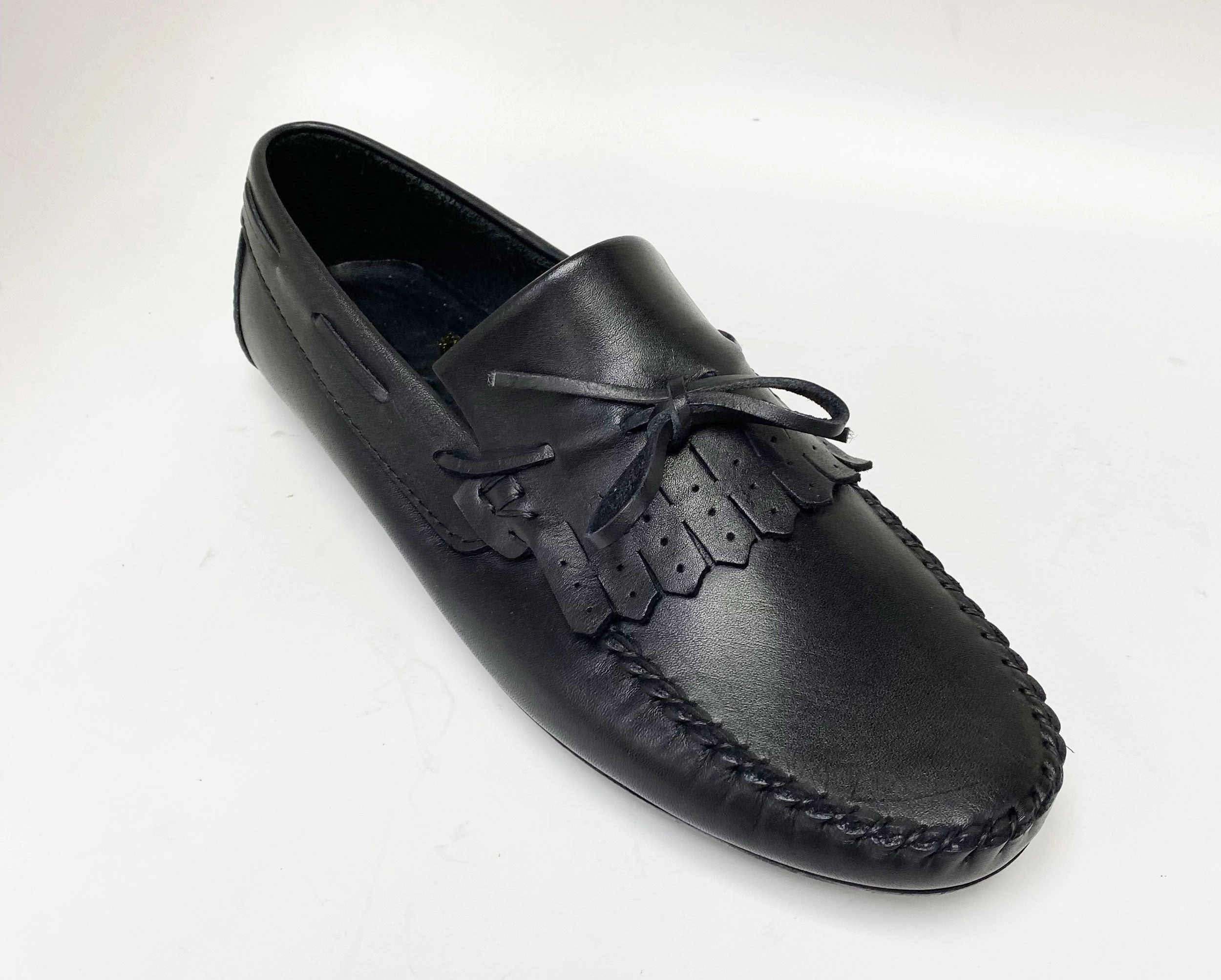 Hey Dude Slip-on Casual Shoes Loafer Maurice Supple Calfskin Slip-On Driving Moccasin Black