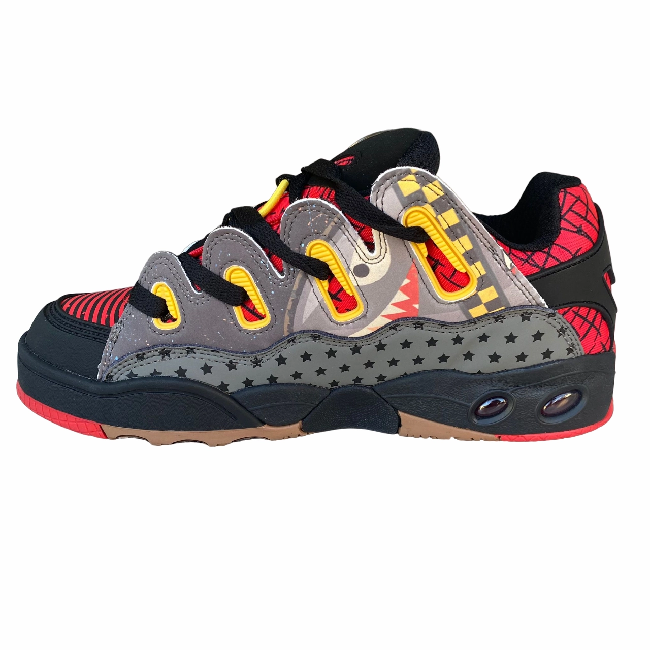 Osiris scarpe da skate da uomo 3D OG 1371-2882 rosso-nero Skate Shoes Slip Ons