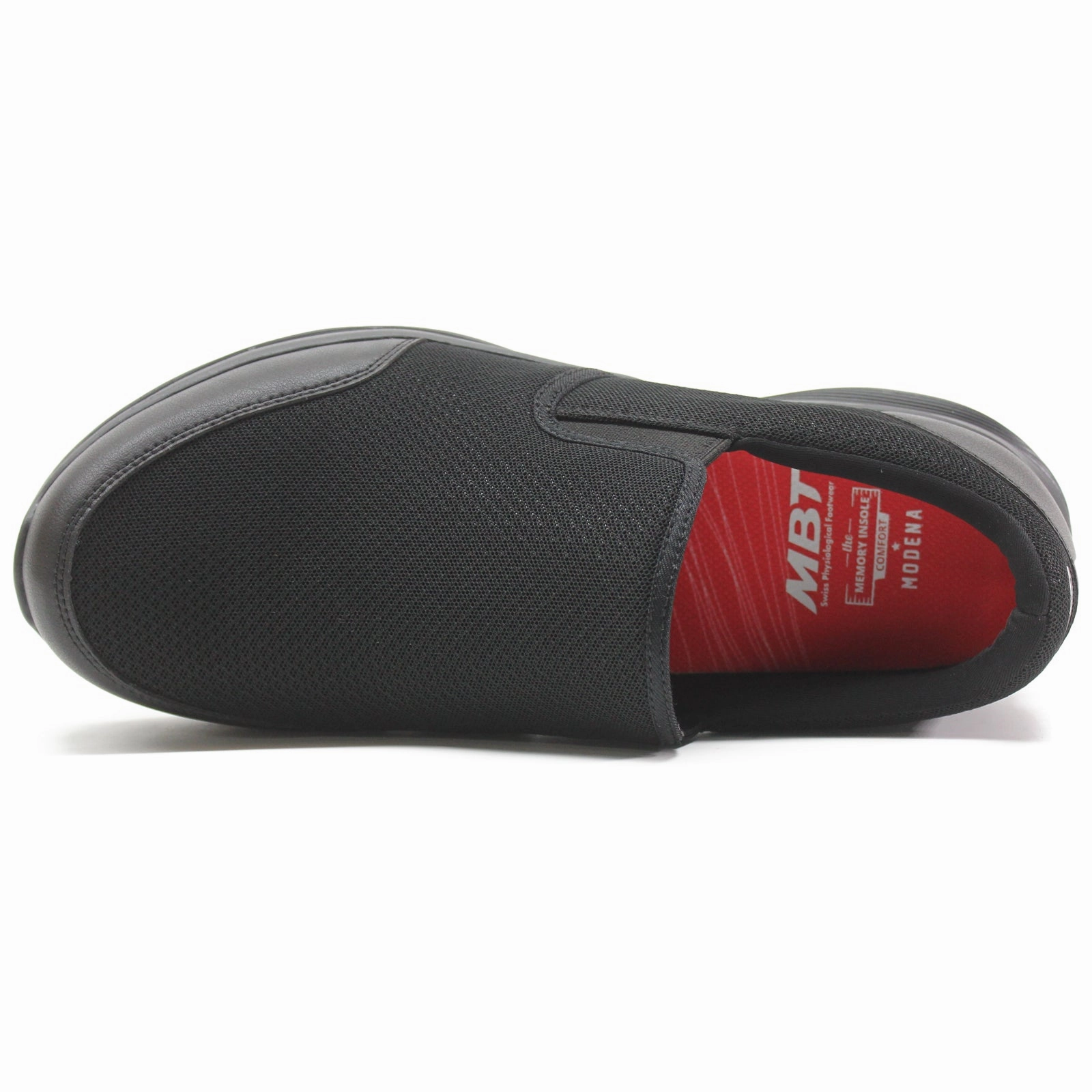 Zerogrand Remastered Plain Toe Oxford MBT Modena De Acacia Slip On Textile Leather Men's Slip On Black Shoes