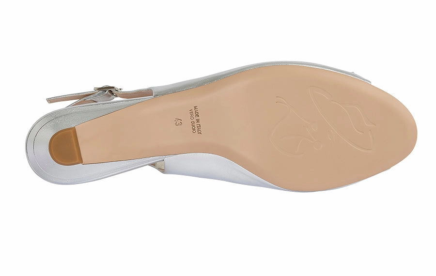 Mdf Tulip Silver Dress With Leopard Shoes