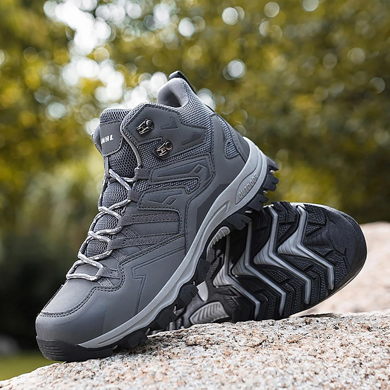 Men and Winter Hiking Shoes High Top Climbing Hiking Outdoor Casual Sports Shoes Outdoor Casual for Men Sneakers Knit