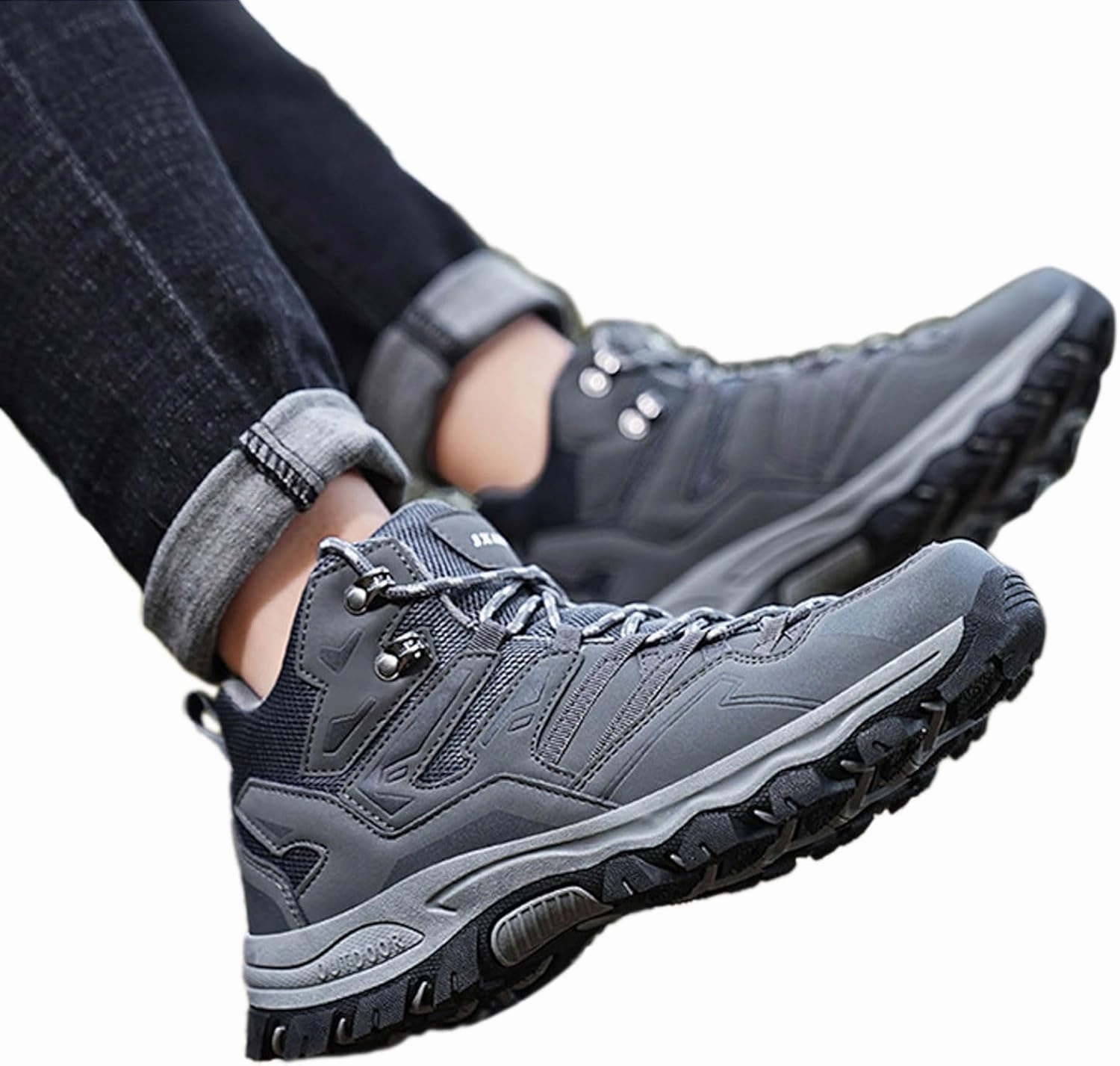 Match Sneakers Men and Winter Hiking Shoes High Top Climbing Hiking Outdoor Casual Sports Shoes Outdoor Casual for Men