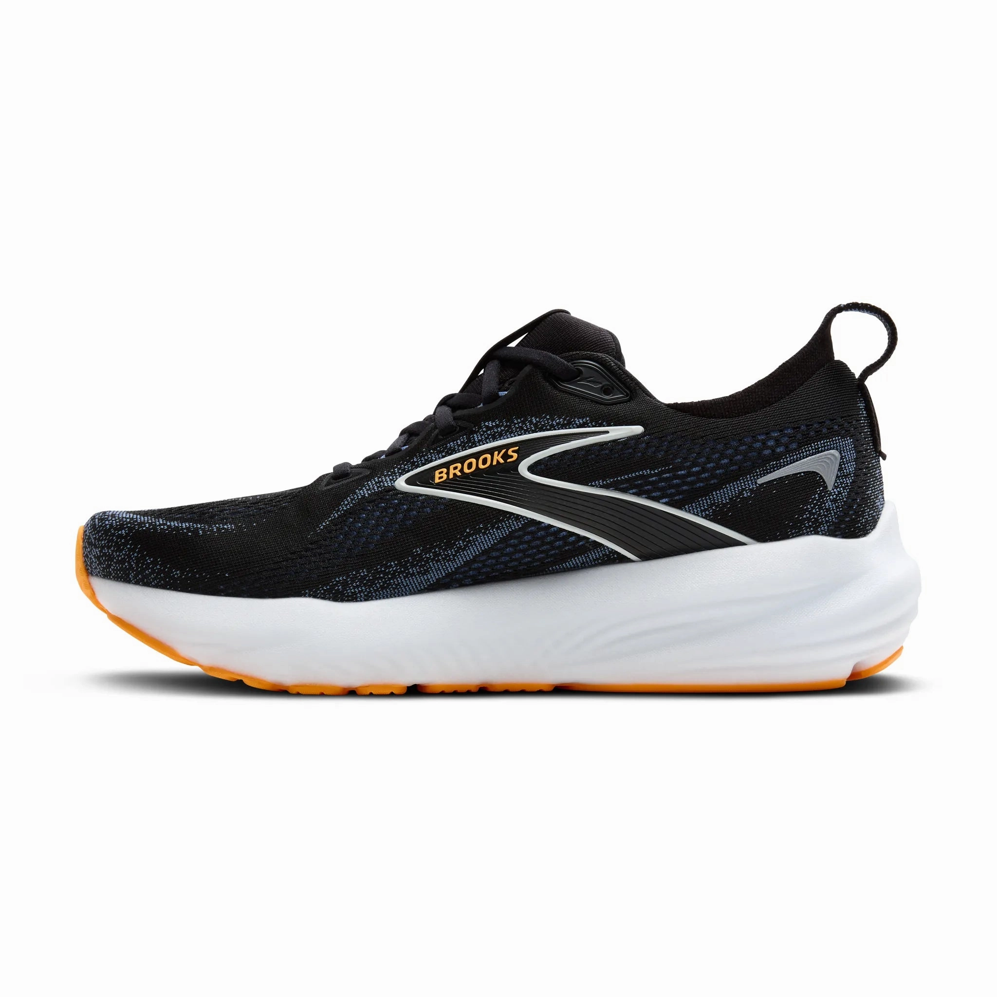 Rock Climbing Shoes Shop Singapore Men's - Brooks Glycerin 22 - Black/Country Blue/Orange Pop Copy