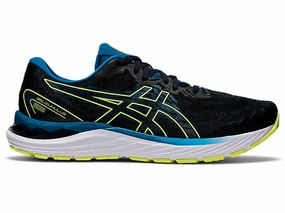 Men's Asics Gel-Cumulus 23, Black/Glow Yellow, 12 D Medium Asics Gel-venture 5 Running Shoe