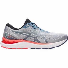 Men's Asics Gel-Cumulus 23, Piedmont Grey/White, 13 D Medium Nike Asics Shoes