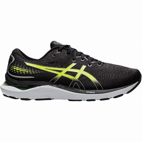 Men's Asics GEL-Cumulus 24, Black/Hazard Green, 11.5 D Medium Asics Gel Venture 5 Shoes