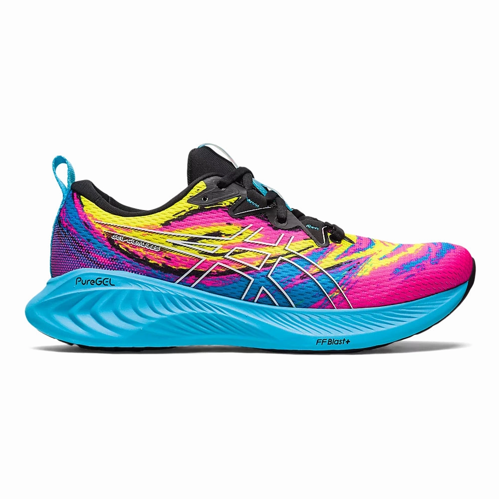 Discount Asics Shoes Online Men's Asics Gel-Cumulus 25, Aquarium/Vibrant Yellow, 9 D Medium