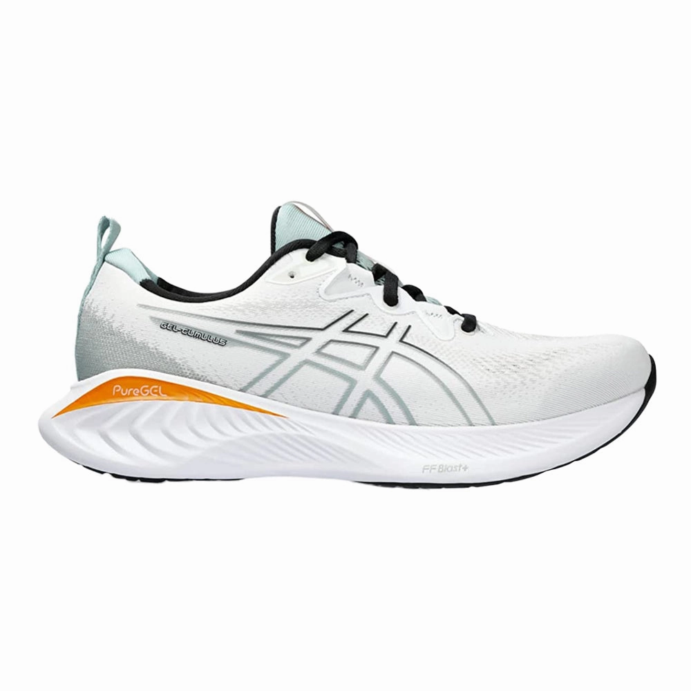 Men's Asics Gel-Cumulus 25, White/Black, 11.5 D Medium Asics Shoes Gel Venture 5