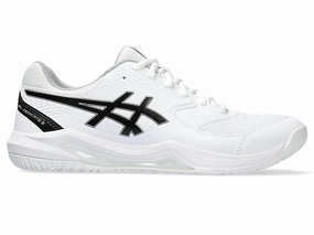 Men's Asics Gel-Dedicate 8, White/Black, 8.5 D Medium Asics Gel Nimbus 24 Running Shoes