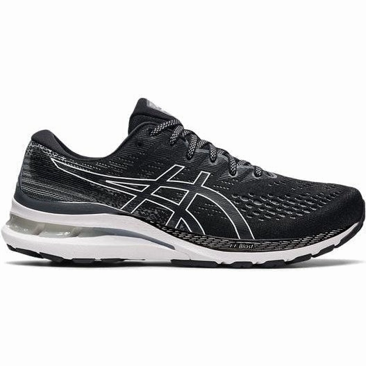 Asics Snapdown Shoes Men's Asics GEL-Kayano 28, Black/White, 10 2E Wide