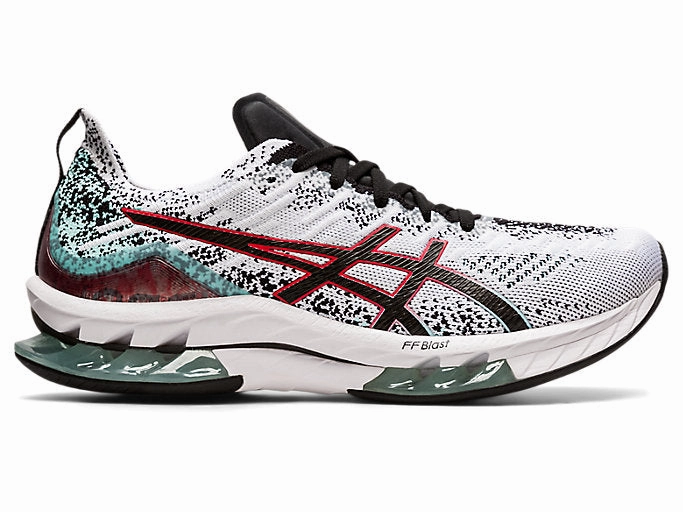 Custom ASICS Shoes Men's Asics Gel-Kinsei Blast, White/Black, 12.5 D Medium