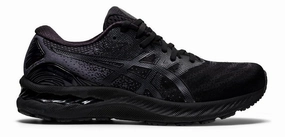 Men's Asics Gel-Nimbus 23, Black/Black, 11 D Medium Asics Flytefoam Tennis Shoes