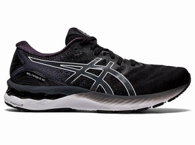 Yuji Nishida Shoes Asics Men's Asics Gel-Nimbus 23, Black/White, 12 2E Wide
