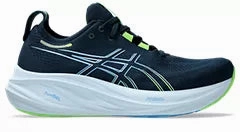 Asics Gel-resolution X Tennis Shoes Reviews Men's ASICS Gel-Nimbus 26 (French Blue/Electric Lime)
