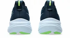 Carbon Running Asics Men's ASICS Gel-Nimbus 26 (French Blue/Electric Lime)