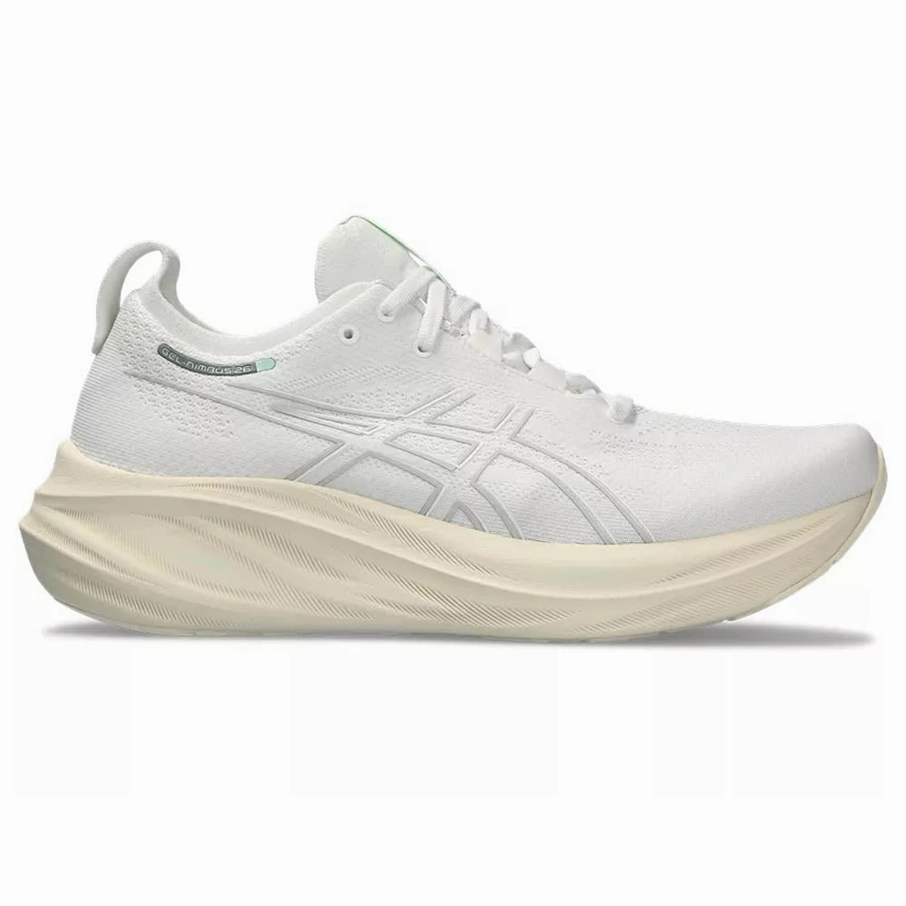 Men's Asics GEL-Nimbus 26, White/White, 14 D Medium Asics Kayano 24 Shoes