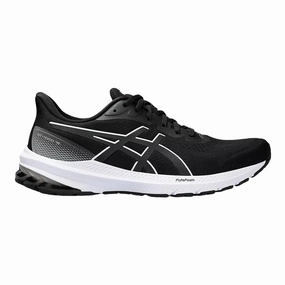 Asics Running Shoes Uk Men's ASICS GT-1000 12, Black/White, 12.5 D Medium