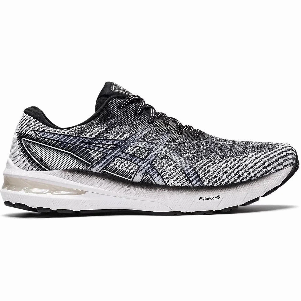 Men's Asics GT-2000 10, WHITE/BLACK, 10.5 D Medium Asics Shoe Size Compared To New Balance