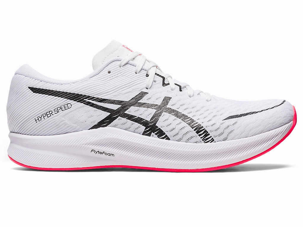 Asics Walking Shoes On Sale Men's Asics Hyper Speed 3, White/Black, 9.5 D Medium