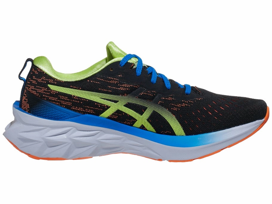 Asics Novablast 5 Shoes Men's Asics NOVABLAST 2, Black/Shocking Orange, 10.5 D Medium
