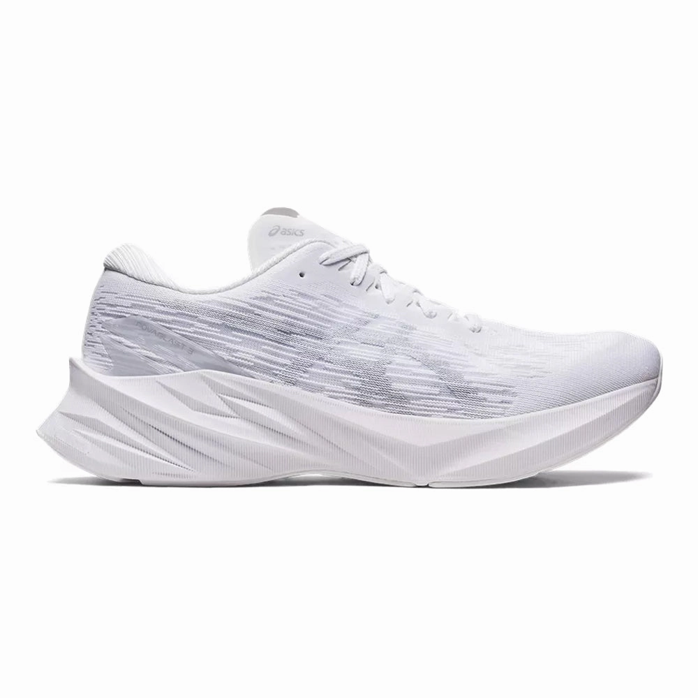 Asics Shoes Cheap Price Men's Asics Novablast 3, White/Piedmont Grey, 15 D Medium