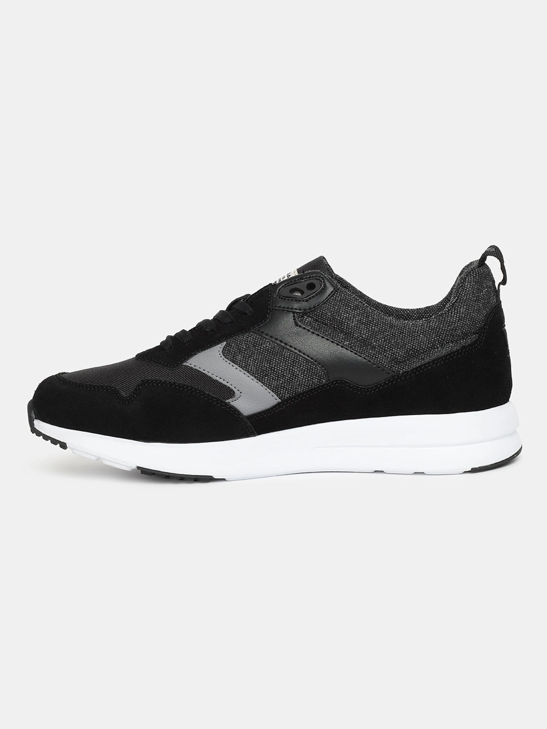 Relay Sneakers Men's Black and Grey Colorblock Shoes