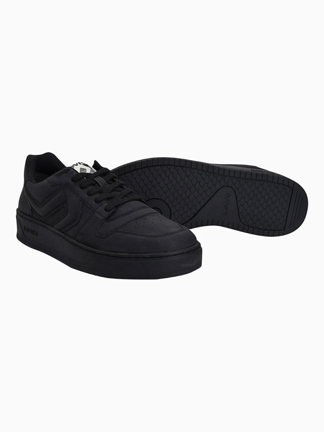 Men's Black Solid Sneakers Gold Sneakers