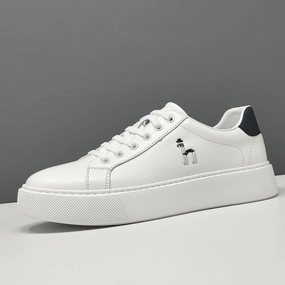 Men's Fashion Embroidery Leather Skate Shoes Arc Skate Shoes