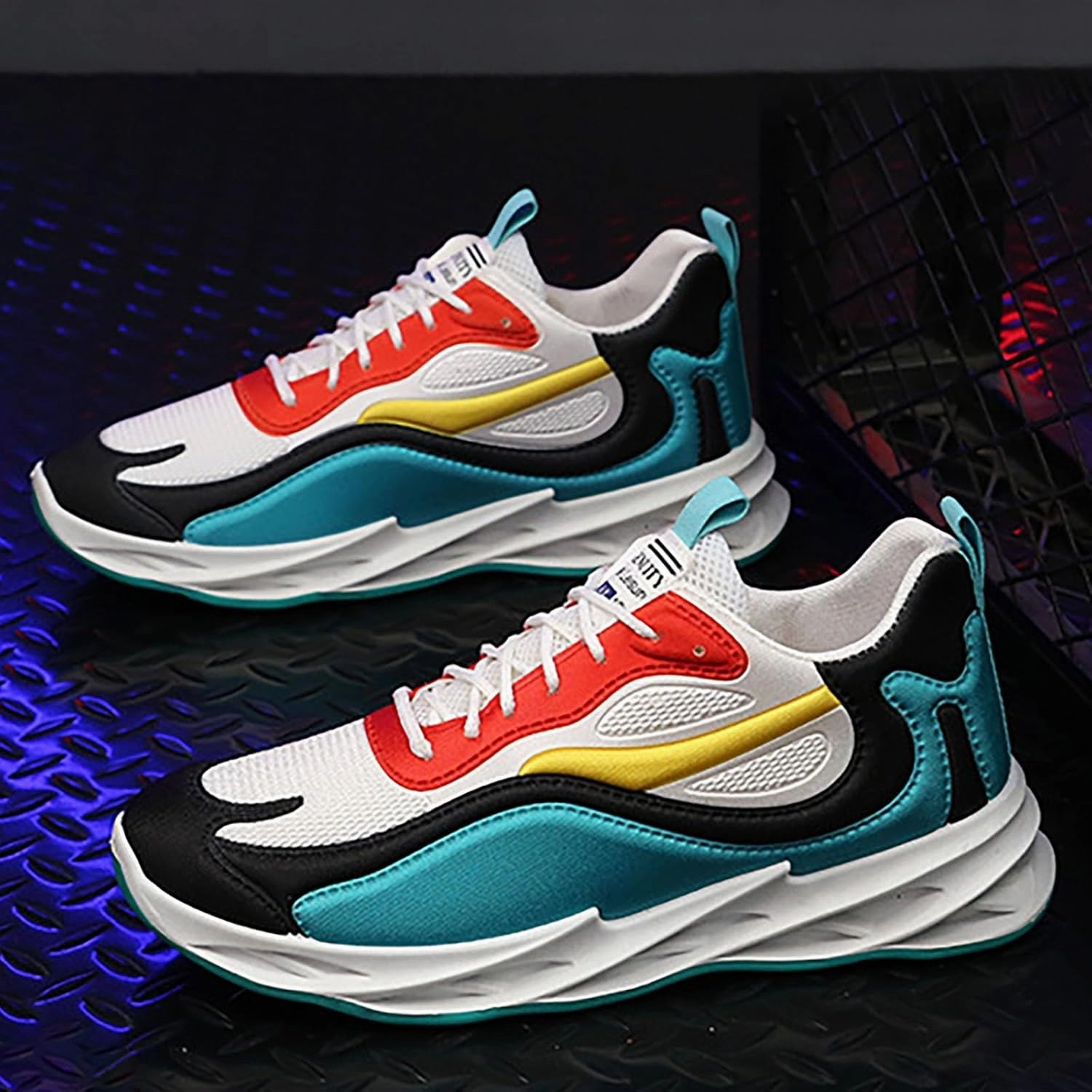 Oxford Sneakers Men's Fashion Sneakers Mens Athletic Shoes Slip on Shoe for Men Tennis Shoe for Men Sport Mesh Sneaker