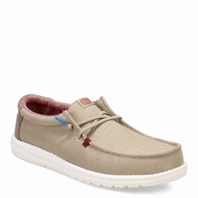 Johnston And Murphy Slip On Men's Hey Dude, Wally Herringbone Slip-On