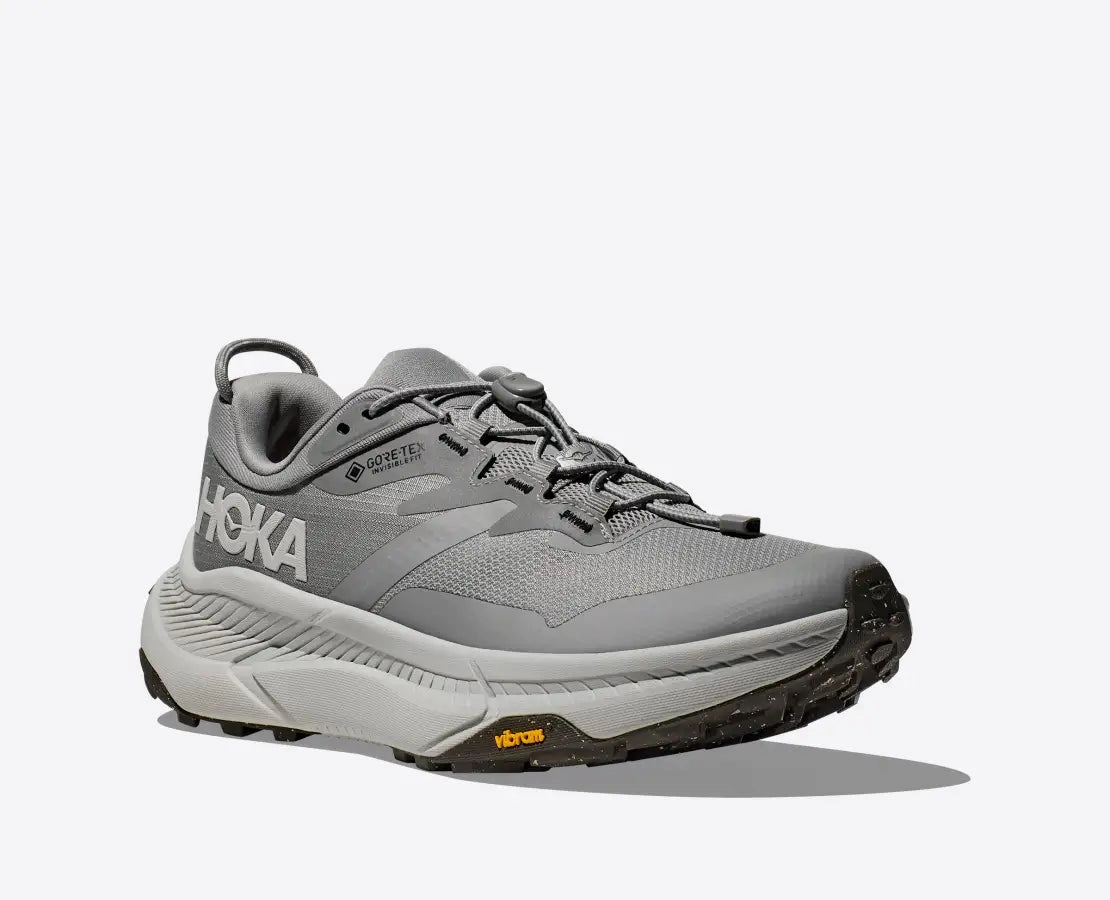 Men's HOKA Transport GTX Everyday Shoe in Galactic Grey | Stardust Best Waterproof Nurse Shoes
