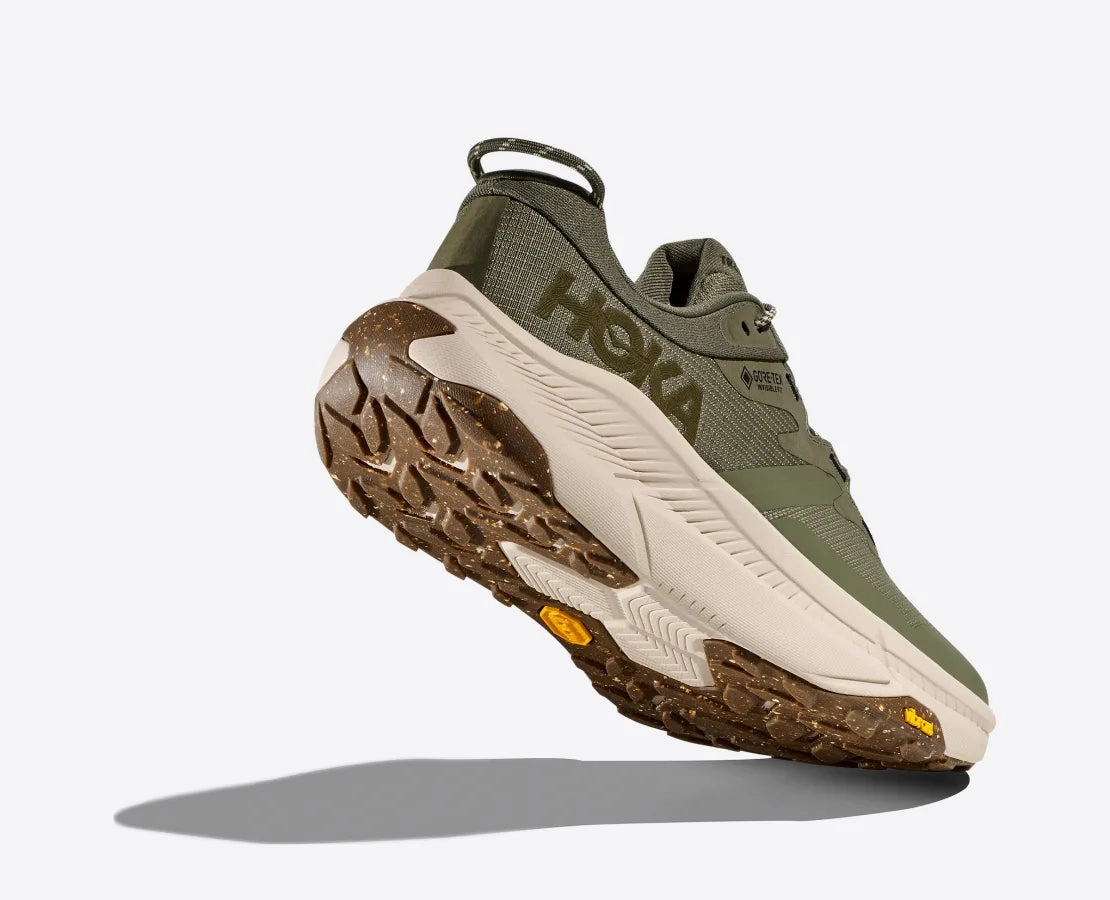 Men's HOKA Transport GTX Everyday Shoe in Slate | Oat Milk Gore Tex Shoes Not Waterproof