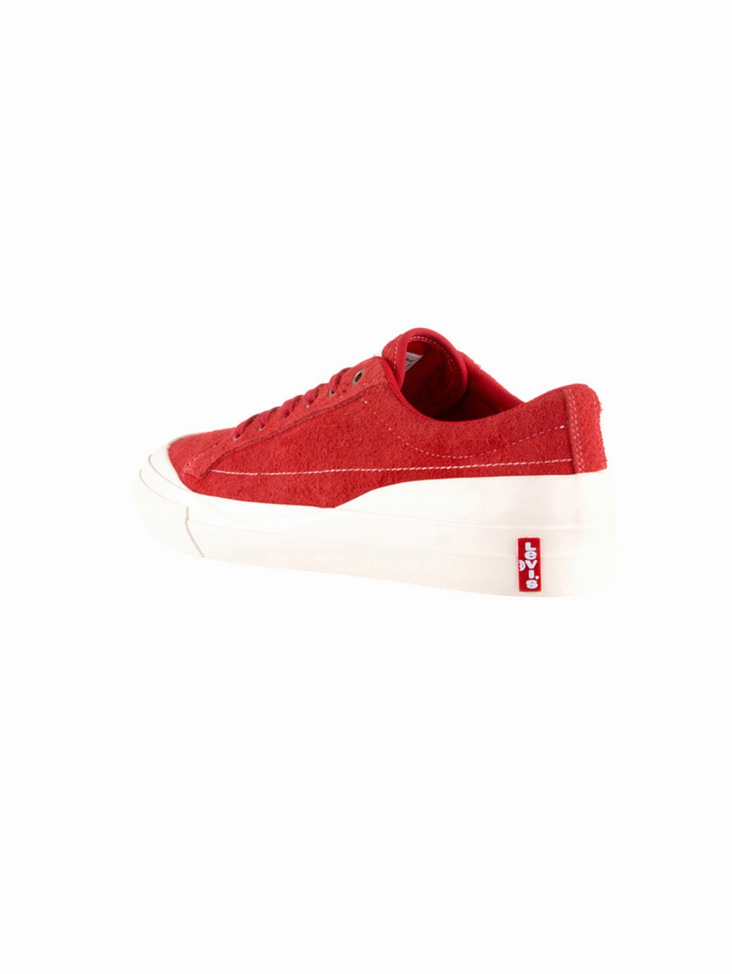 Men's Red & White Low Top Suede Casual Shoes Custom Basketball Sneakers