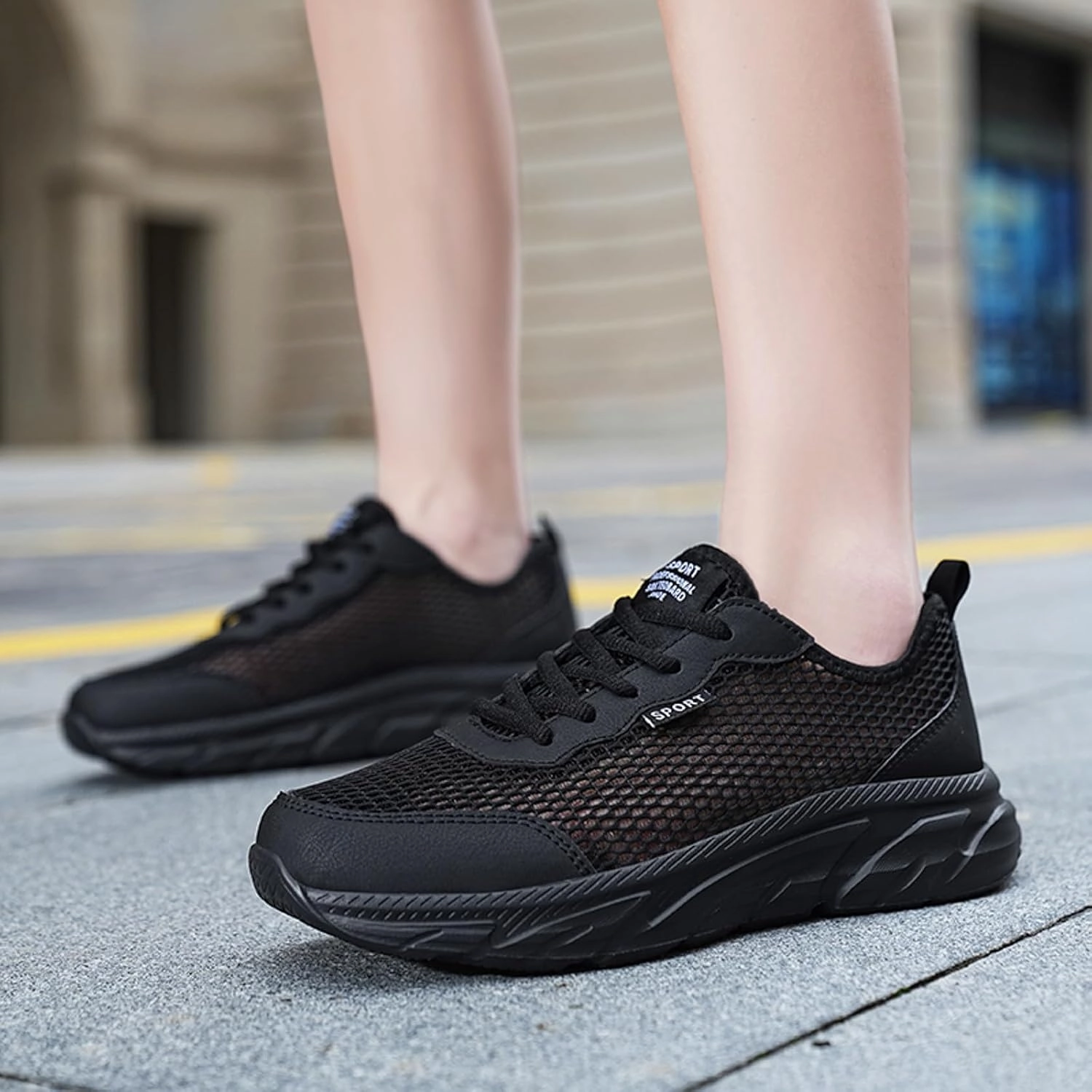 Men's Sneakers Men's Fashion Sneakers Slip on Shoe for Men Walking Shoe for Men Sport Running Trail Sneaker Sneakers With Black Soles