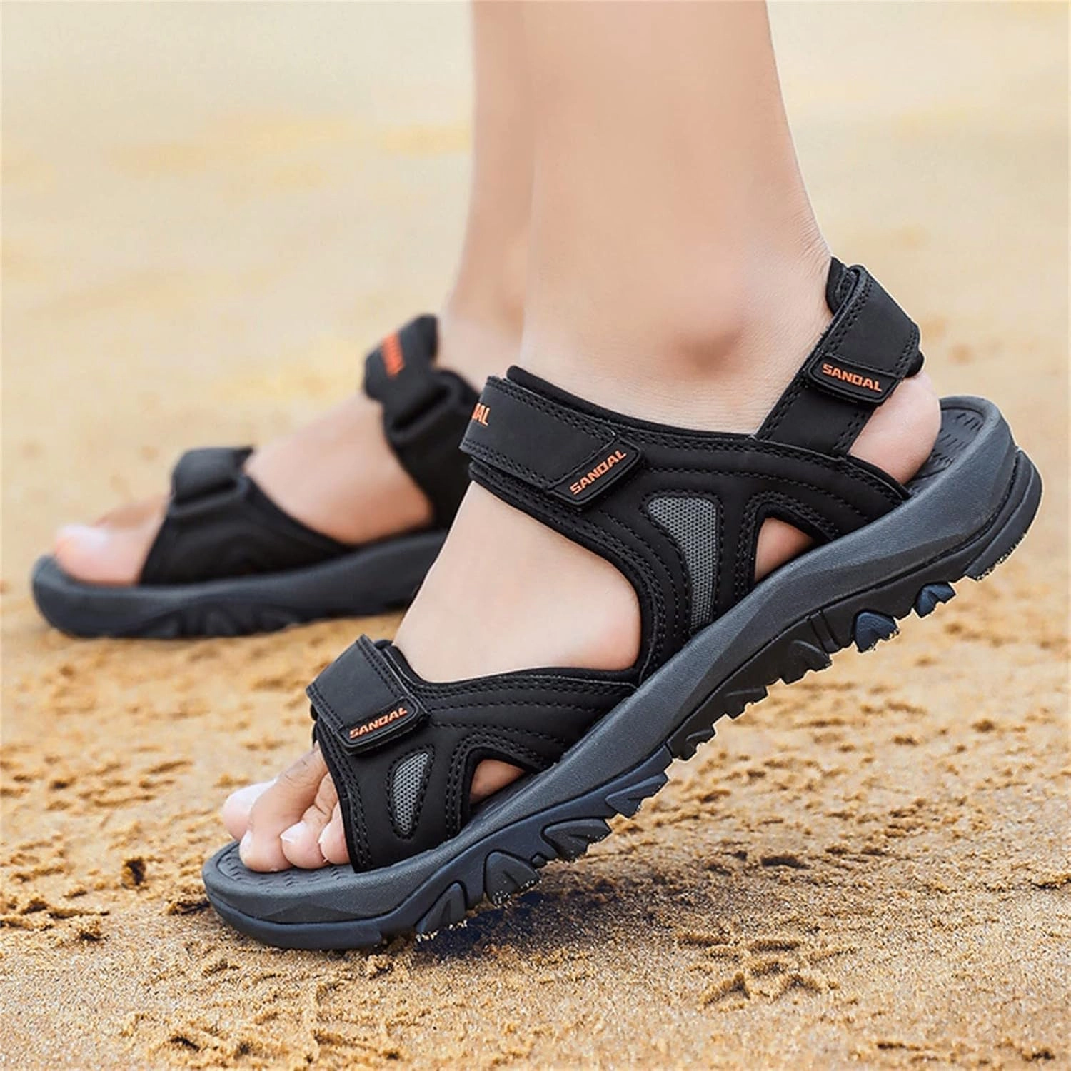 Men Shoes Beach Shoes Summer Sandals Two Way Outdoor Sports Sandals And Slippers Mens Outdoor Sandals Men's Sport Boots Men S Sparkle Cowboy Boots