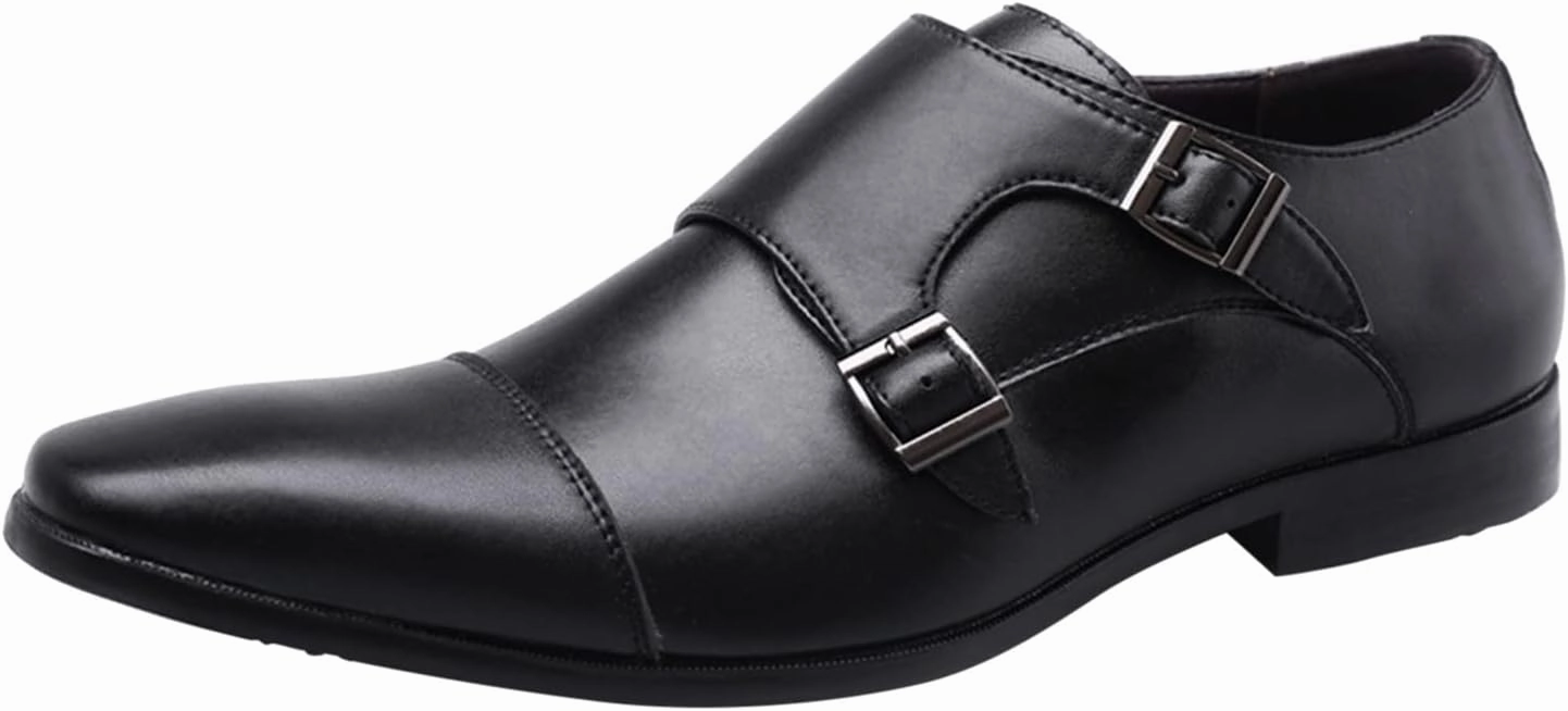 Men Wide Formal Loafers Shoes Mens Shoes Business Leather Shoes Fashion Retro Solid Mens Casual Oxford Shoes Black Top Boots