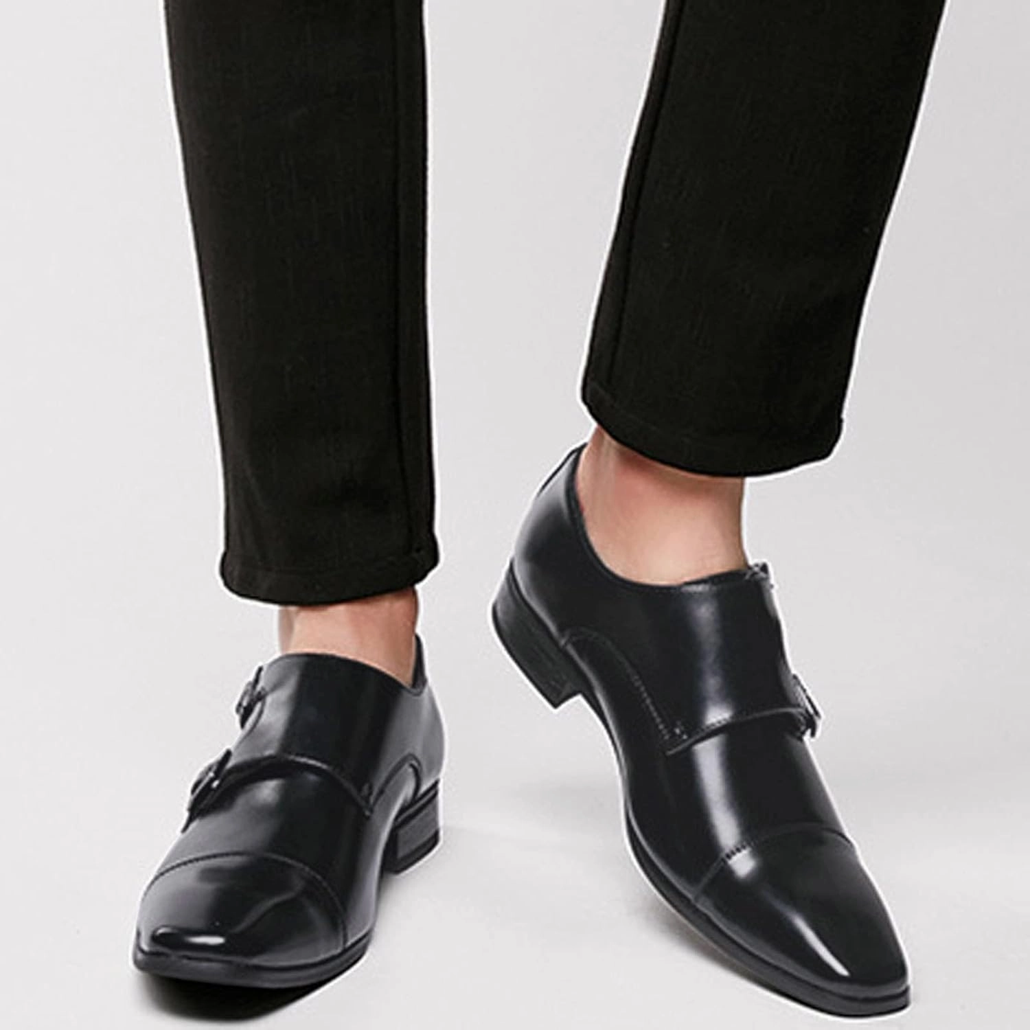 Python Skin Short Boots Men Wide Formal Loafers Shoes Mens Shoes Business Leather Shoes Fashion Retro Solid Mens Casual Oxford Shoes Black