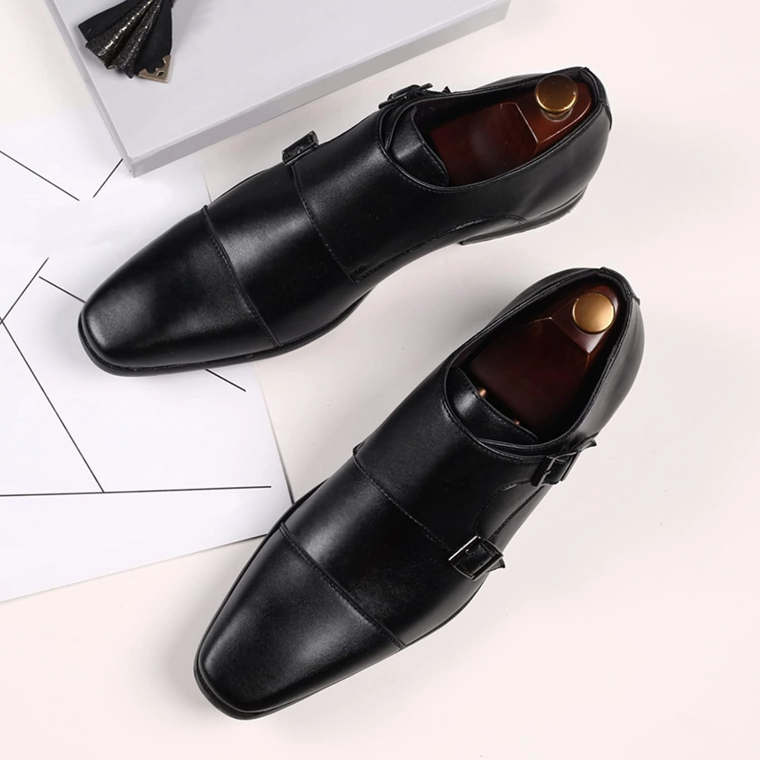Men Wide Formal Loafers Shoes Mens Shoes Business Leather Shoes Fashion Retro Solid Mens Casual Oxford Shoes Black Mountain Horse Tall Boots