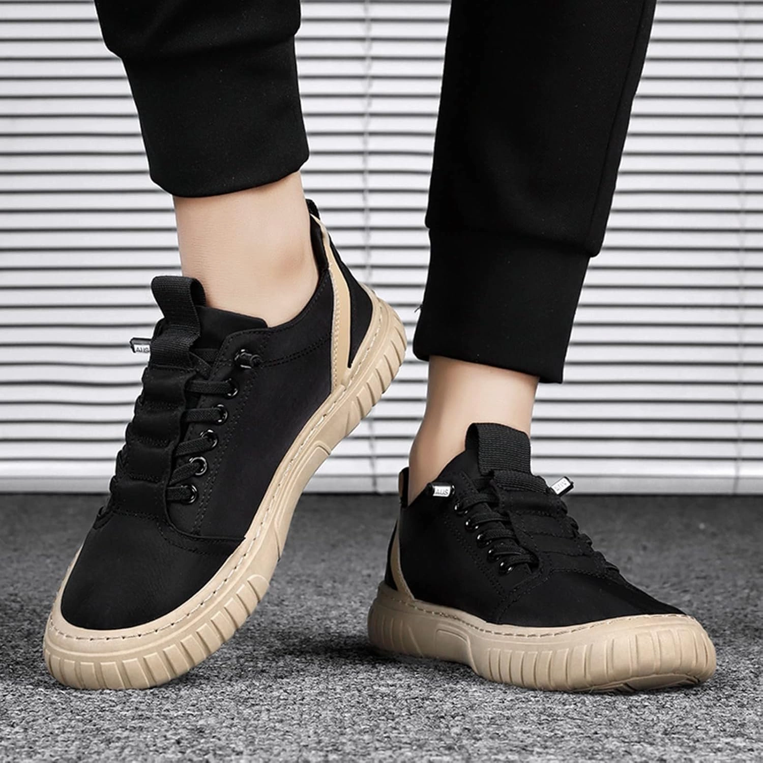 Old School Sneakers Mens Athletic Shoes Mens Tennis Shoes Slip on Shoe for Men Walking Shoe for Men Casual Mesh Sneaker