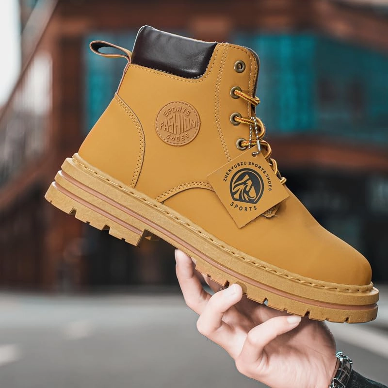 Levi Strauss Boots Mens Boots Casual Boots for Men Fashion Zipper Chukka Boots Hiking Boots