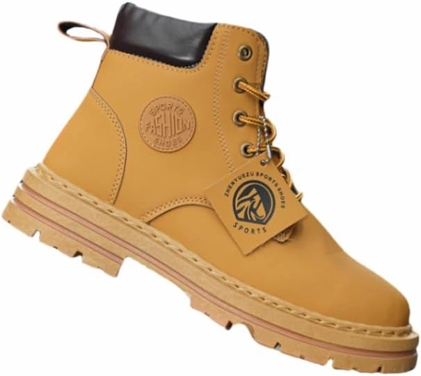 Puss In Boots Hat Mens Boots Casual Boots for Men Fashion Zipper Chukka Boots Hiking Boots