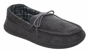 Sleeping Slippers Mens Gents Lightweight Slip On Lace Padded Comfort Warm Hard Sole Slippers House Shoes UK Sizes