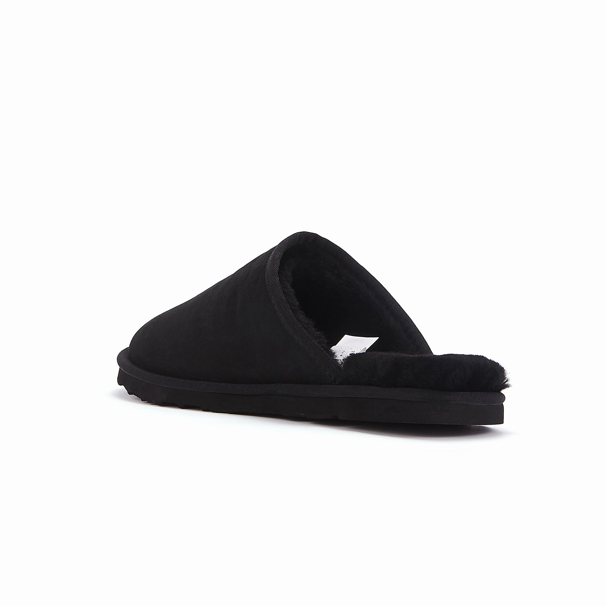 Big Lots Slippers MENS MOOL BLACK