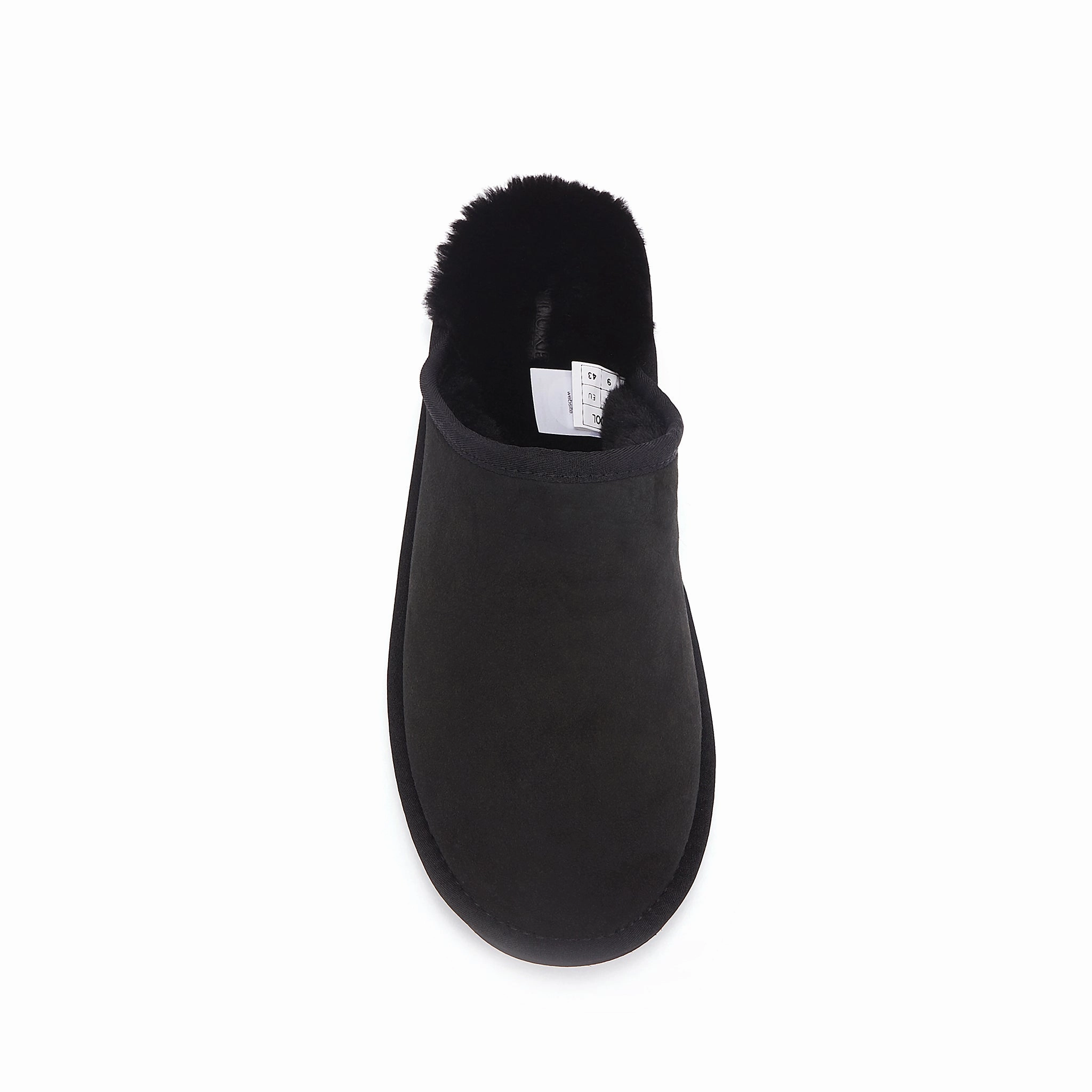 Beach Wedding Slippers MENS MOOL BLACK