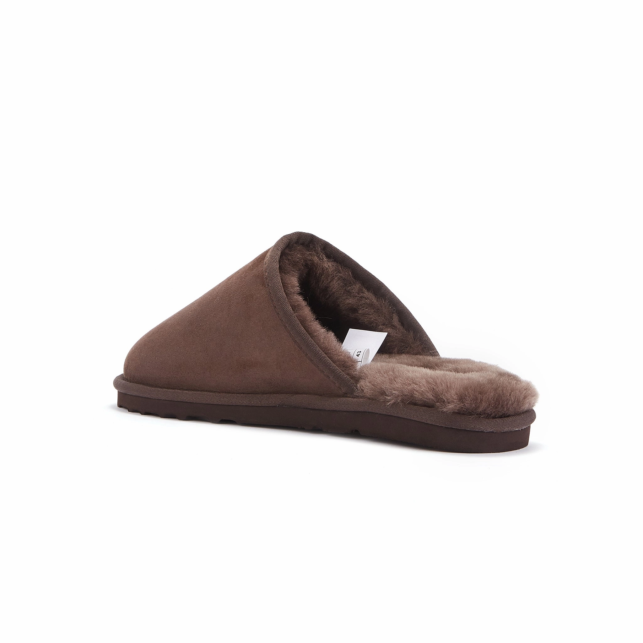 Book Slippers MENS MOOL BURNT